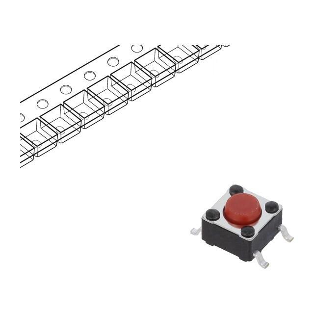 C&K Microswitch TACT; SPST-NO; Pos: 2