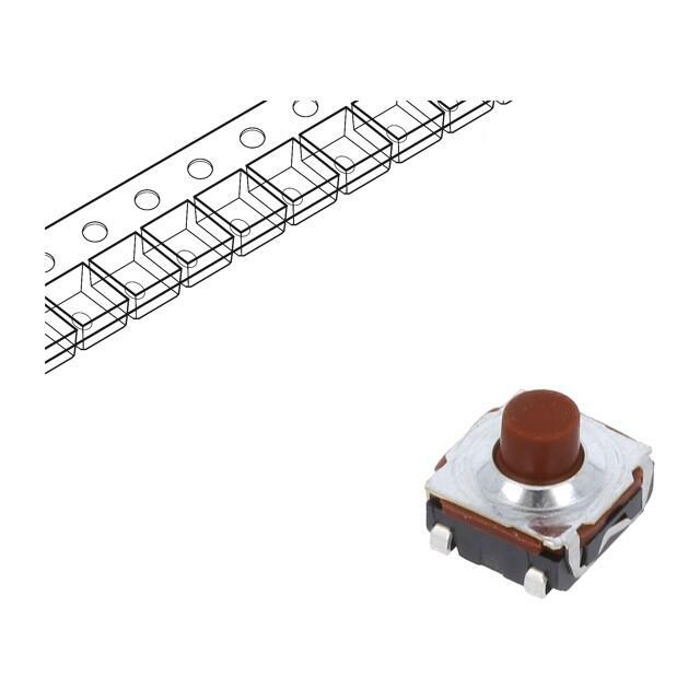 C&K Microswitch TACT; SPST-NO; Pos: 2