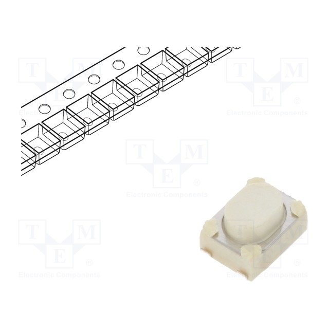 E-SWITCH Microswitch TACT; SPST; Pos: 2