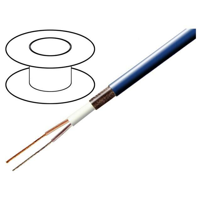 Mikrofona vads C112, 2x0.35mm², zils
