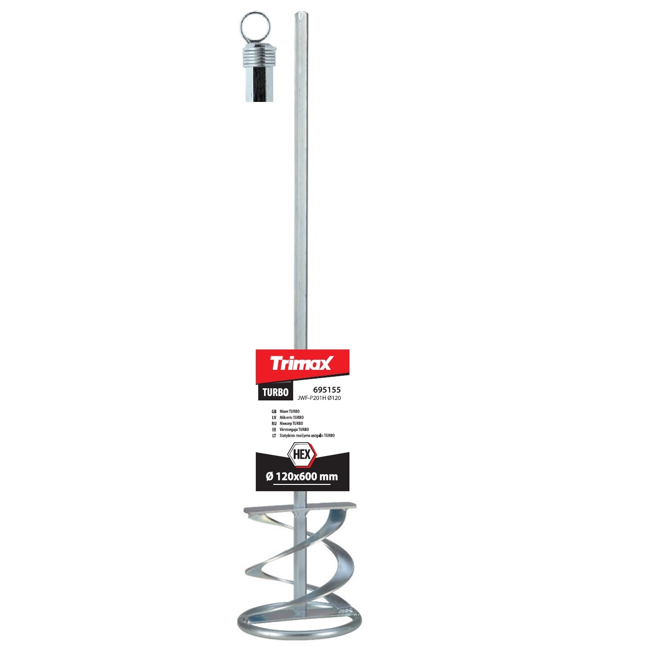 TRIMAX Mikseris TURBO 120x600 mm HEX
