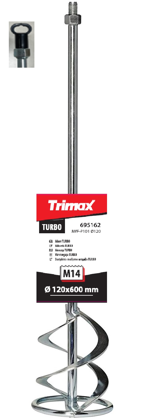 TRIMAX Mikseris TURBO 120x600 mm M14