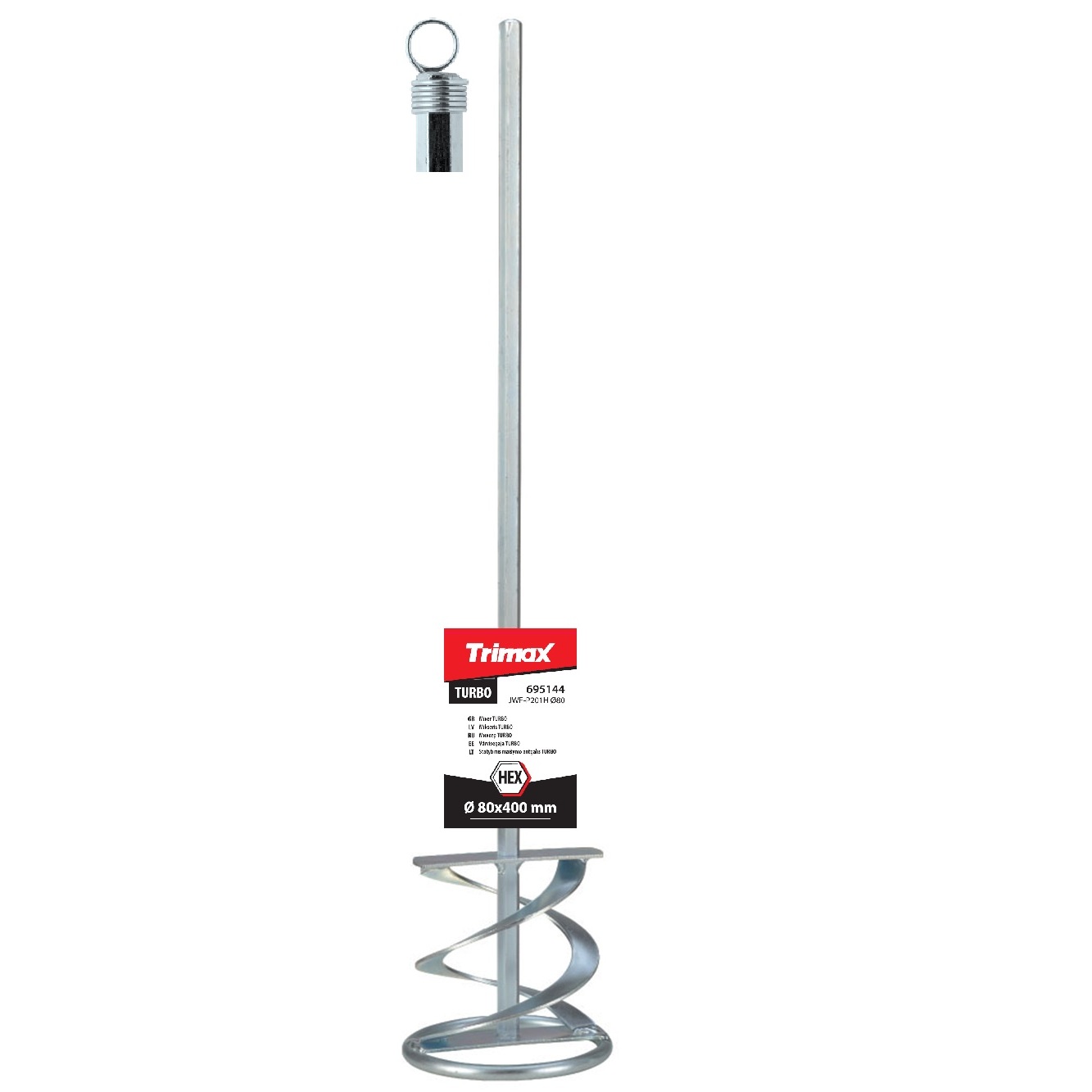 TRIMAX Mikseris  TURBO 80x400 mm HEX