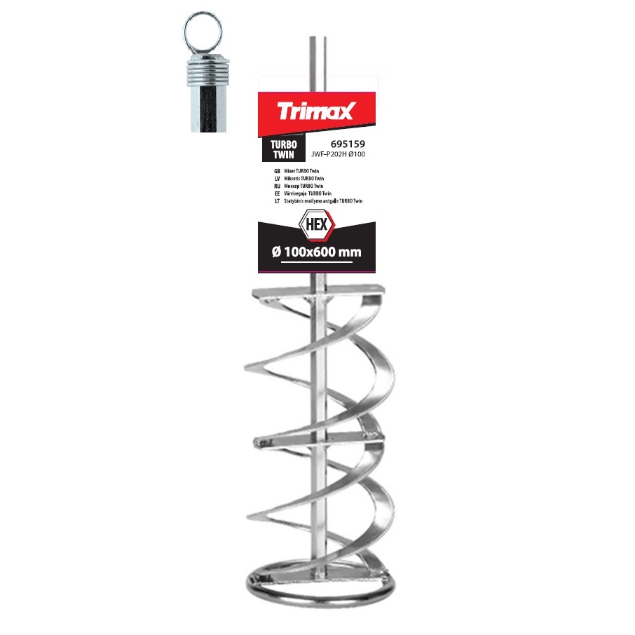 TRIMAX Mikseris TURBO Twin 100x600 HEX