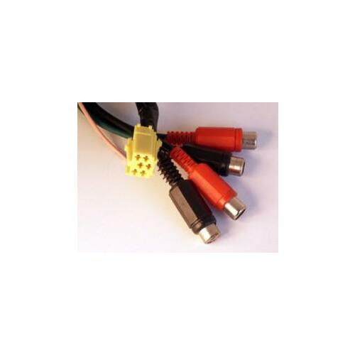 4CARMEDIA Mini ISO spraudnis 6pin dzeltens