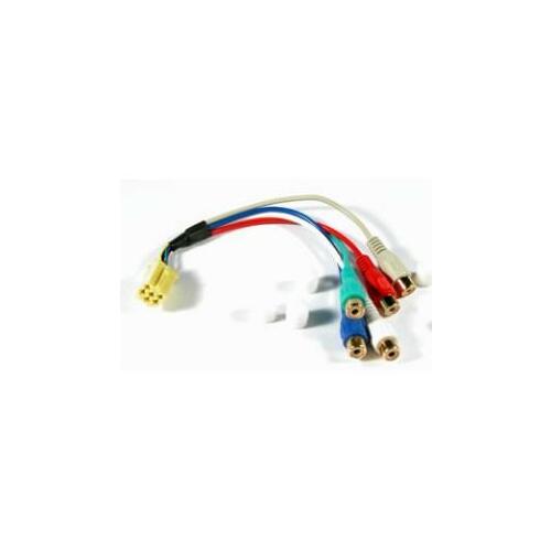4CARMEDIA Mini ISO spraudnis 6pin dzeltens