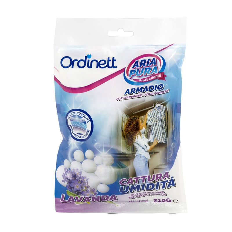 ORDINETT Mitruma absorbētājs skapim kristālu 210g