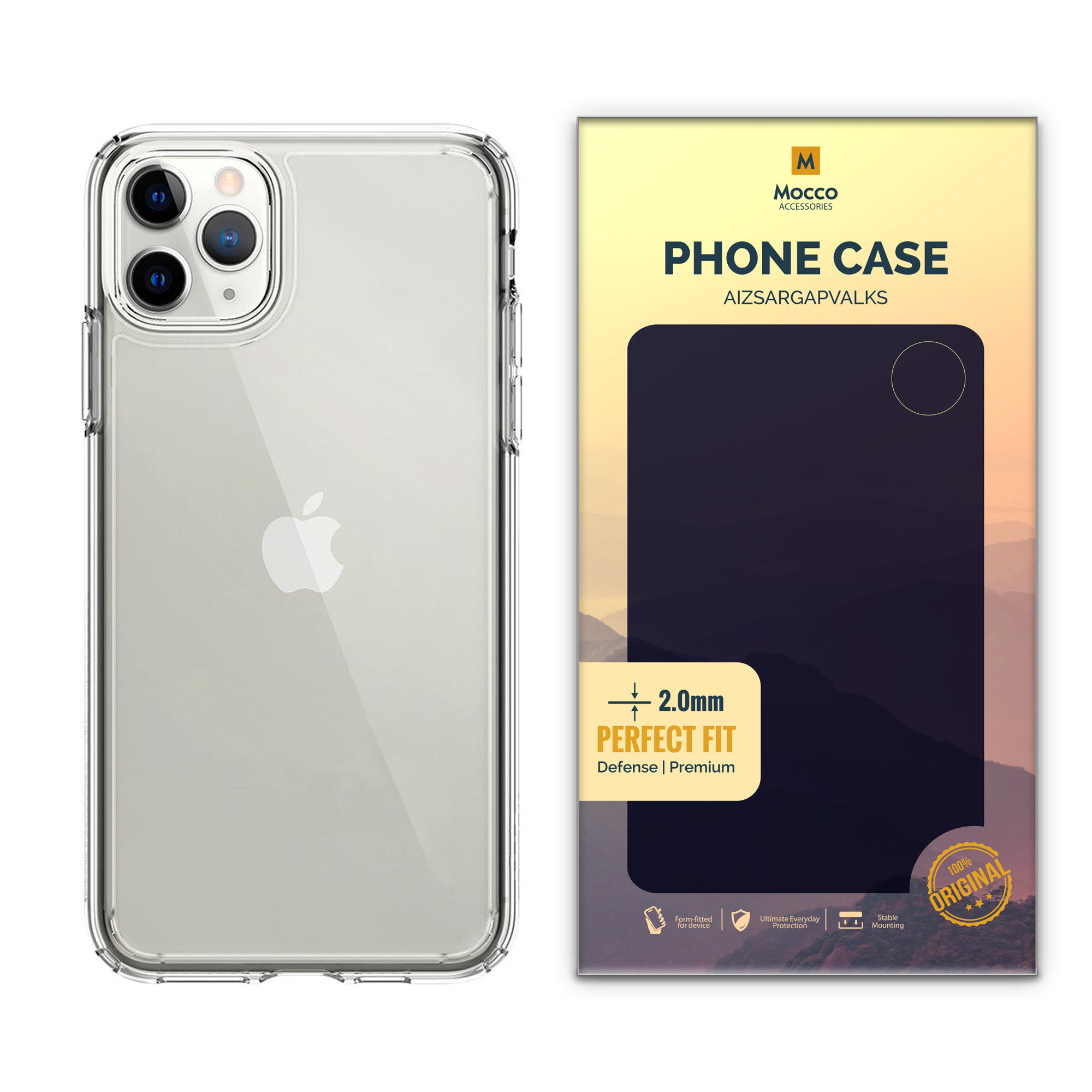 Mocco Original Clear Case 2mm Aizmugurējais