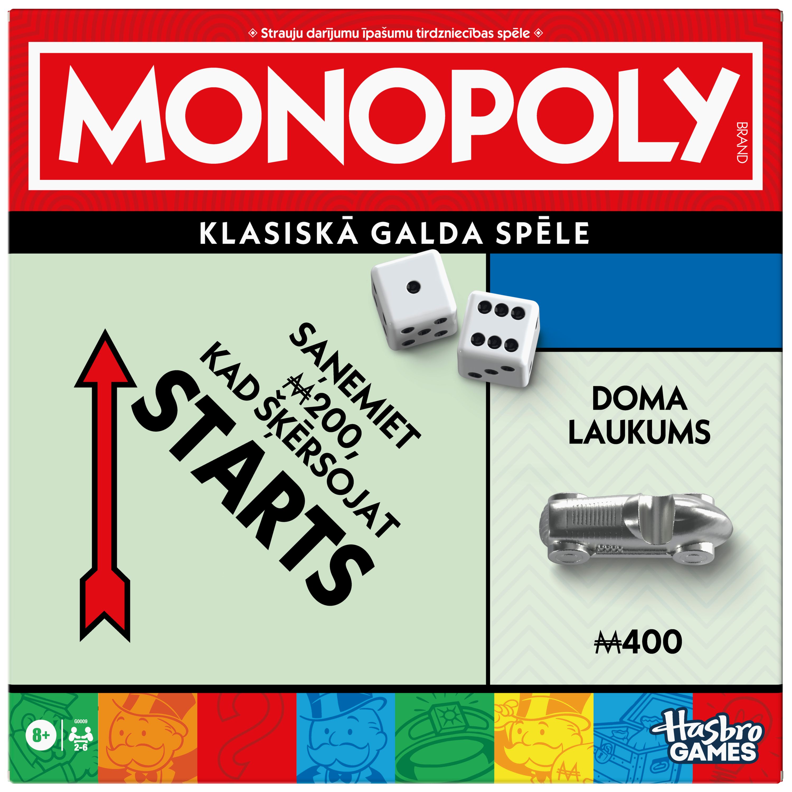 MONOPOLY Galda spēle Classic Refresh (Latviešu