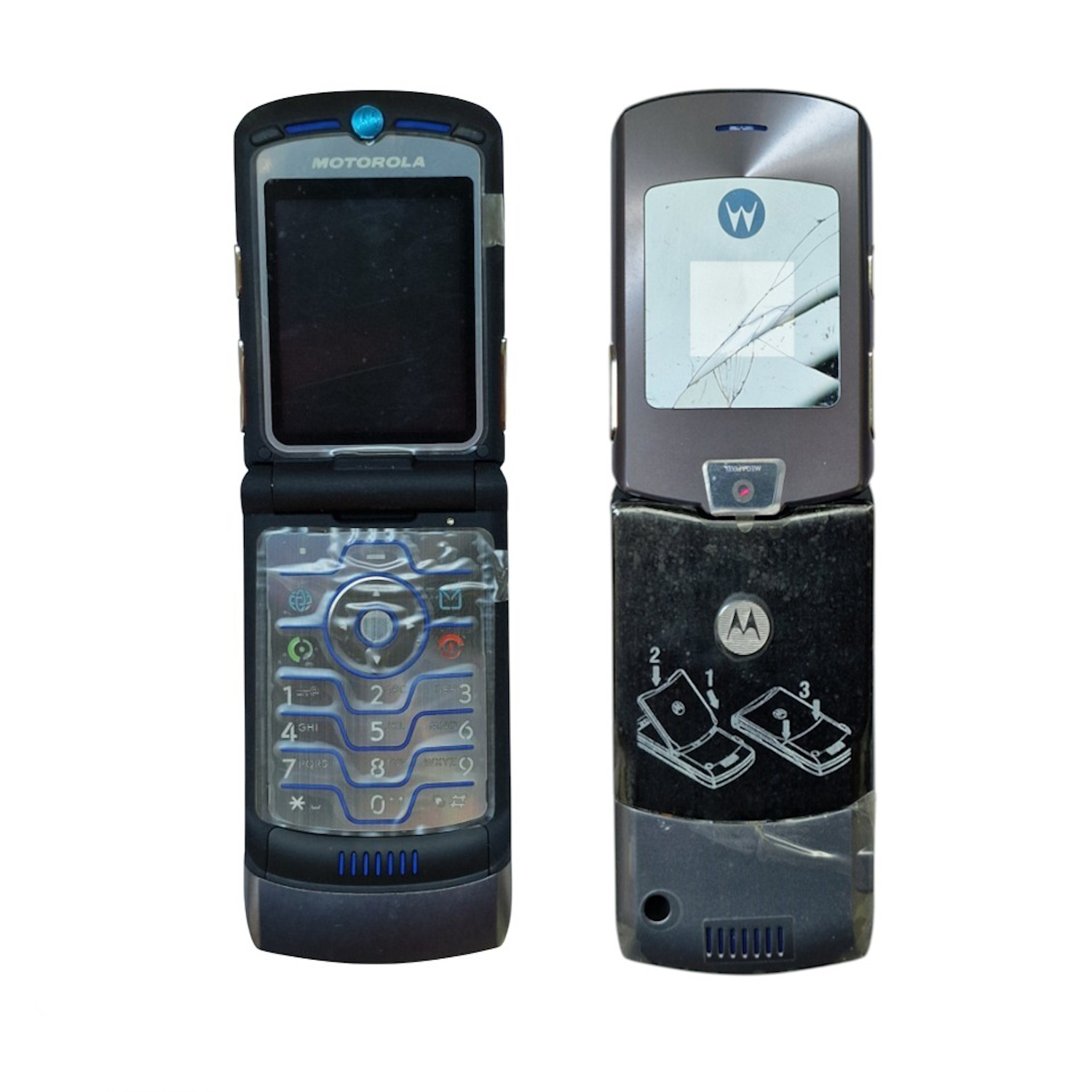 Motorola V3i Pilns Korpuss ar Elastīgām