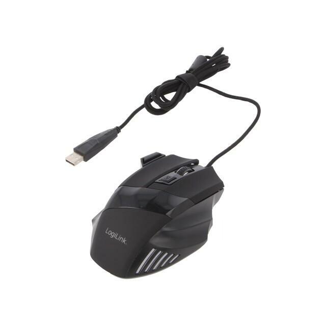 LOGILINK Mouse; black; USB; optical,wired