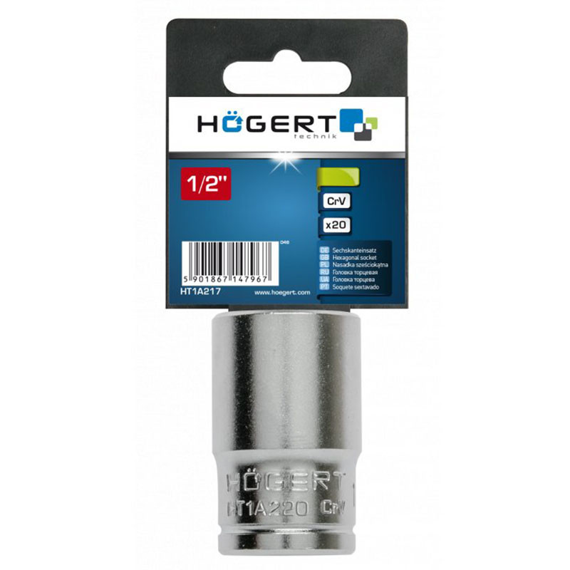 Muciņu atslēga 1/2" 20mm HT1A220 HOGERT