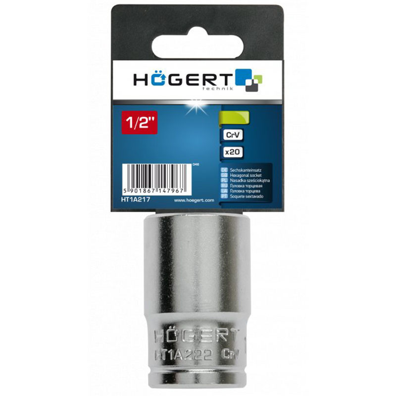 Muciņu atslēga 1/2" 22mm HT1A222 HOGERT