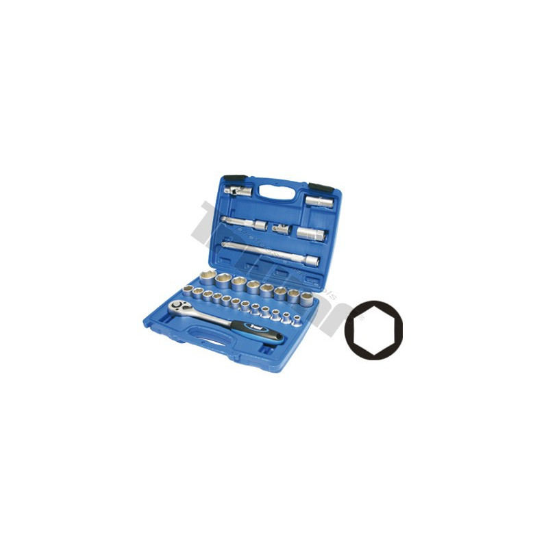 Muciņu komplekts 1/2 seškanšu 8 32mm