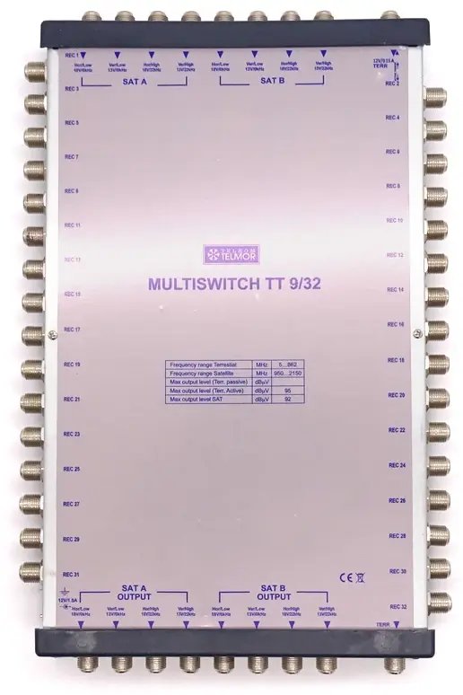 MULTISWITCH Telmor TT 9/32 KLASISKS KASKĀDES