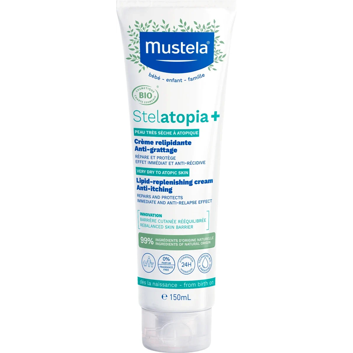 Mustela Bébé Stelatopia Body Cream Ķermeņa