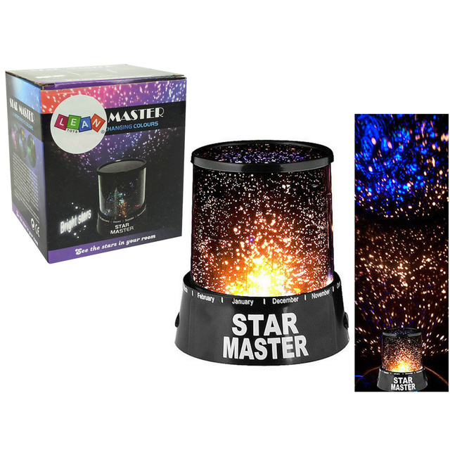 LEANToys Nakts lampa-zvaigžņu projektors STAR MASTER