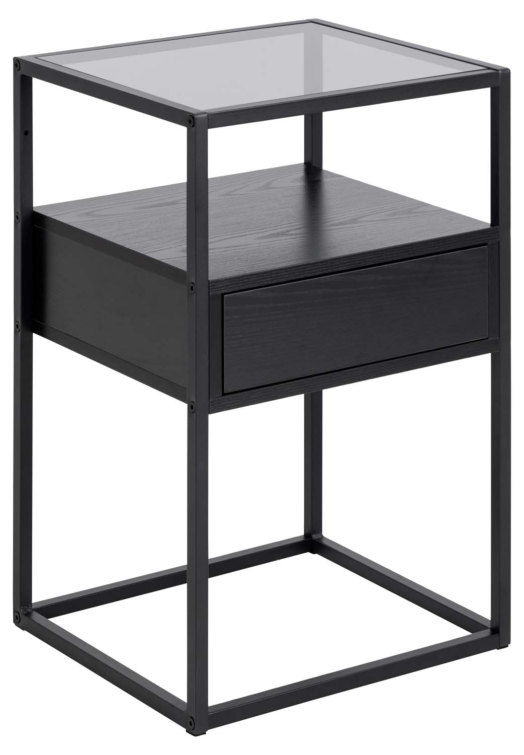 Naktsskapītis RANDOLF 40x35xH60cm, melns | AC100719