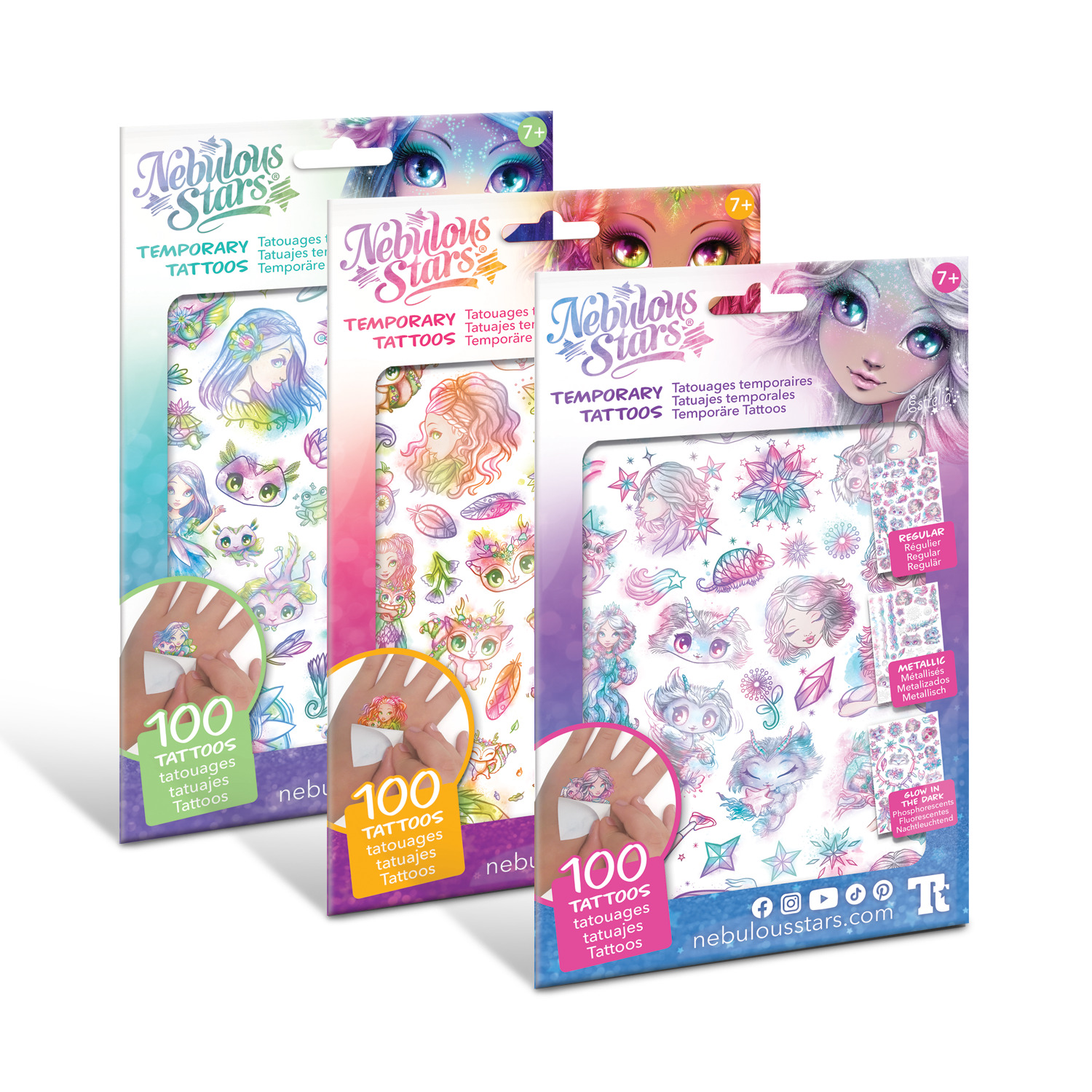 NEBULOUS STARS Temporary Tattoos - Asst