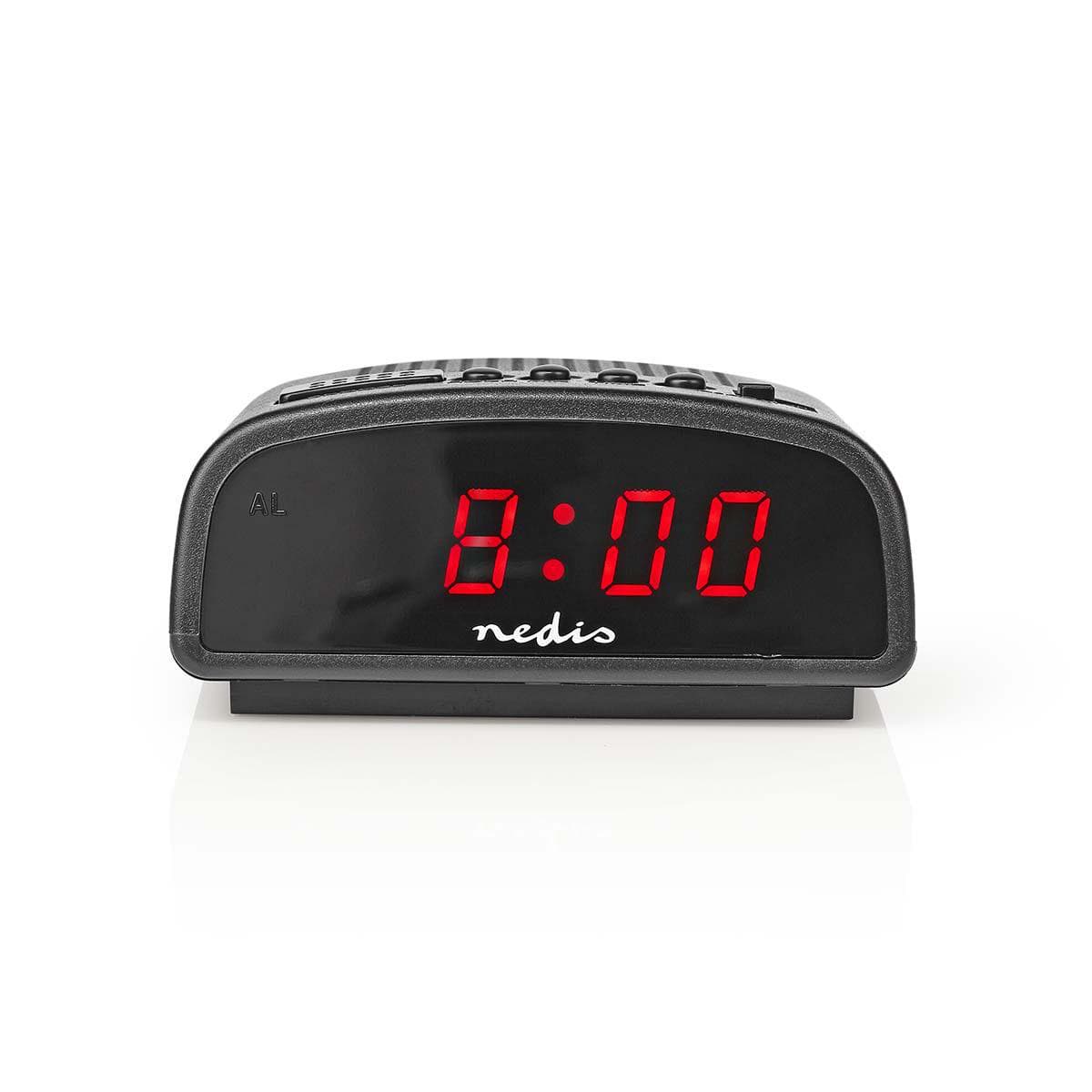 Nedis digitālais radio modinātājs, melns |