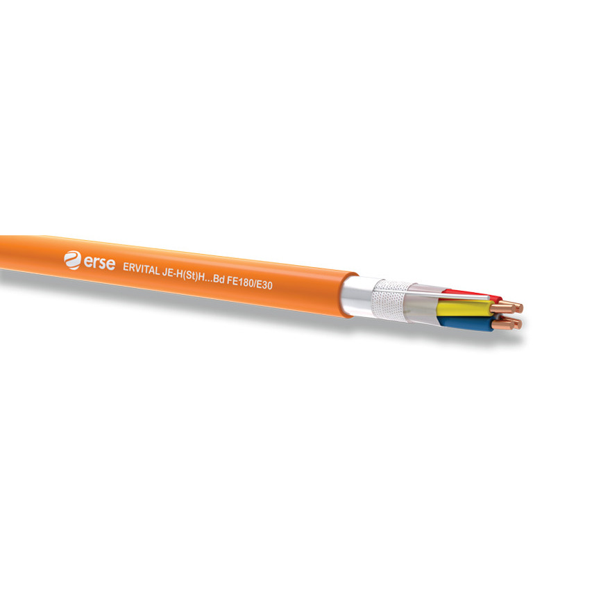 Nekranēts ugunsizturīgs kabelis 1*2*0.8mm JE-HH