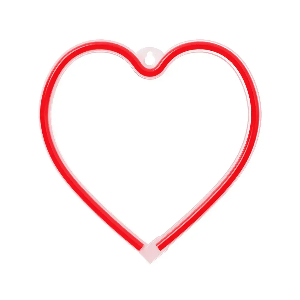 Neon LED Light HEART red Bat