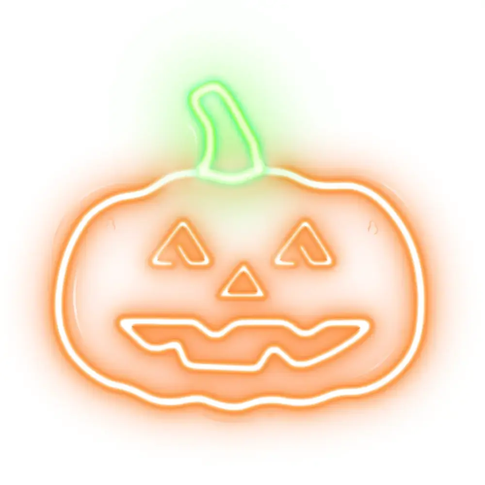 Neon PLEXI LED PUMPKIN WITH STEM