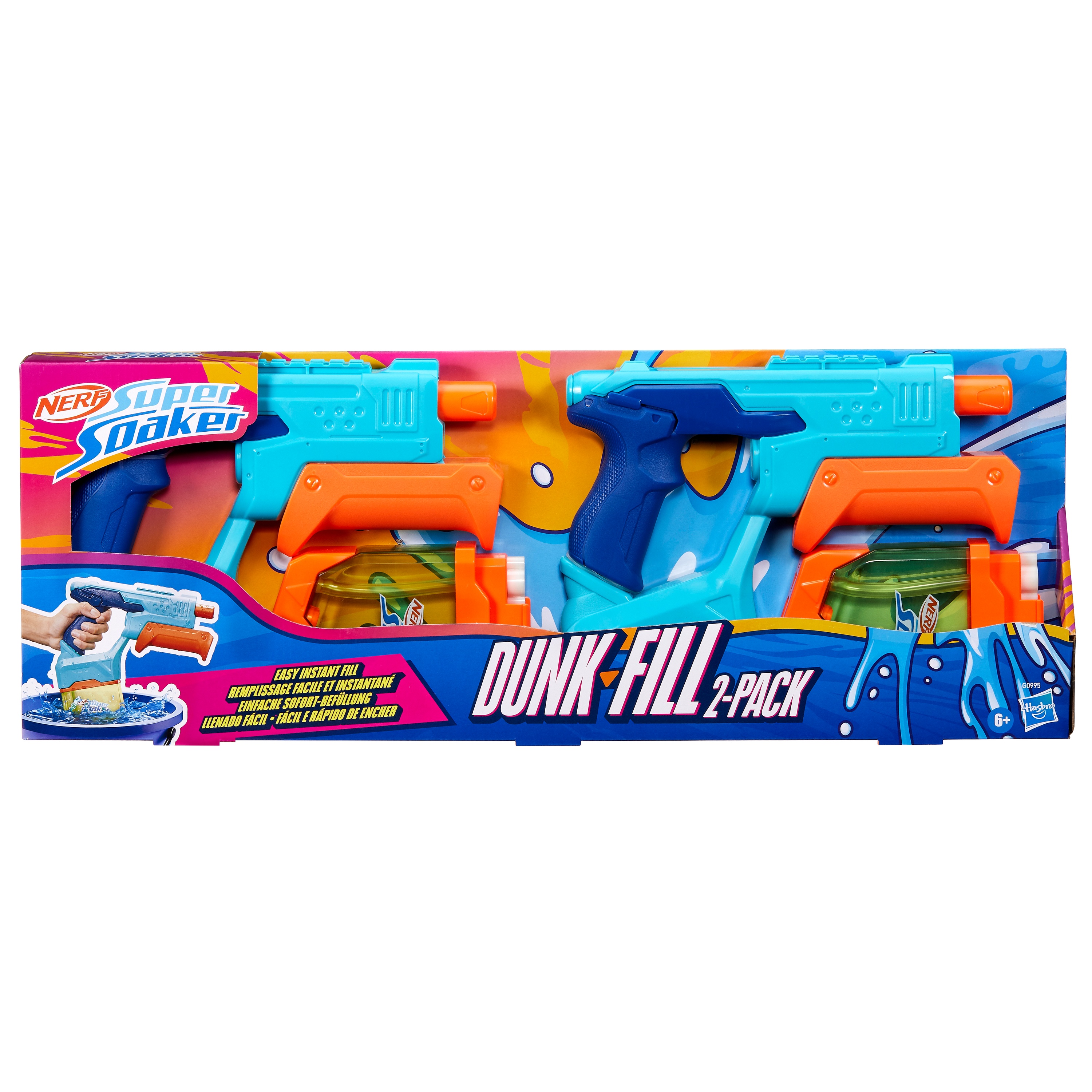 NERF SUPERSOAKER Ūdens blasteri Dunk-Fill, 2