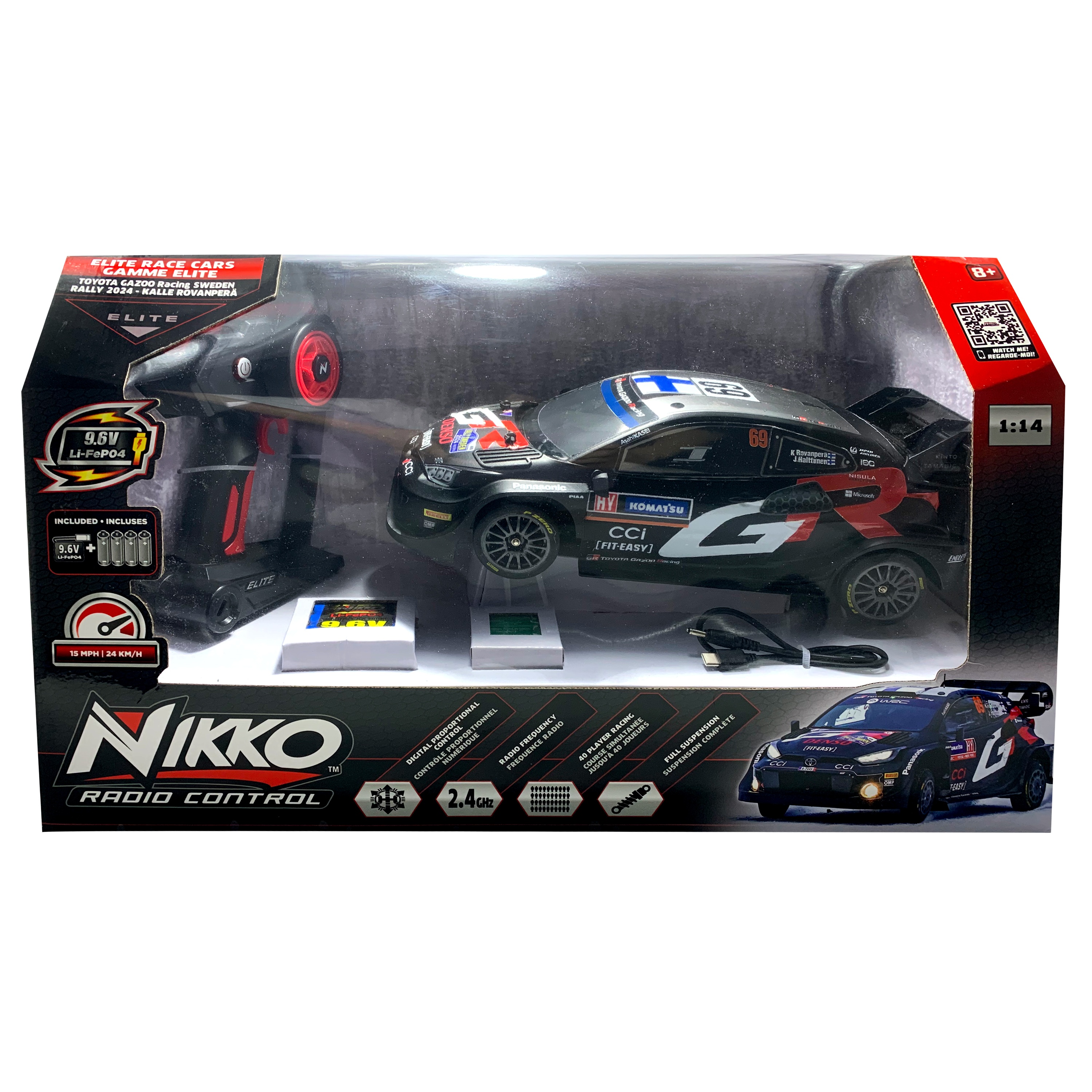 NIKKO Radiovadāma automašīna Toyota GR #69
