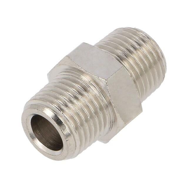 PNEUMAT Nipple; straight; max.15bar; nickel