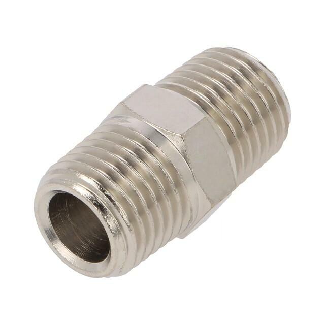 PNEUMAT Nipple; straight; max.15bar; nickel