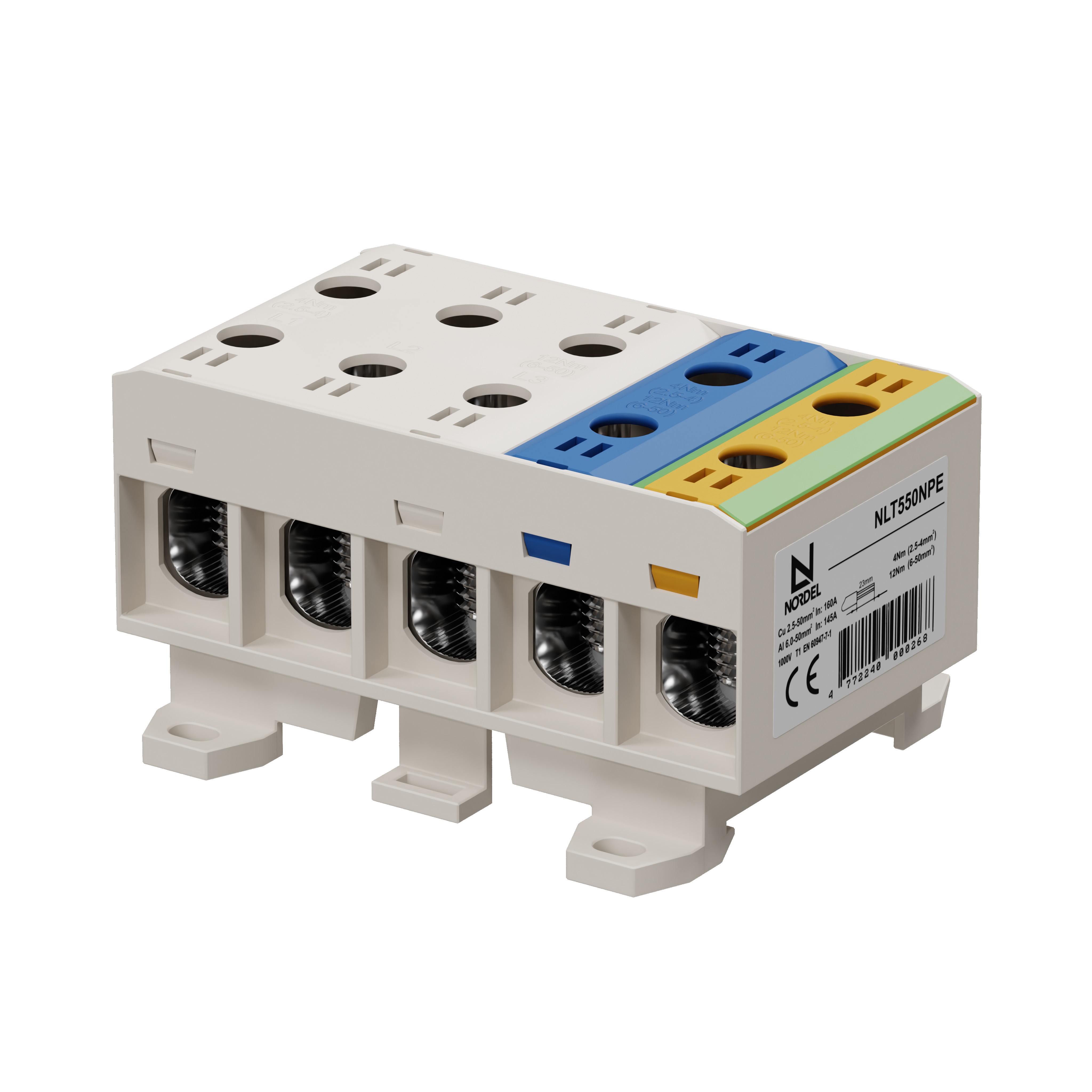 NORDEL™ NLT550 Universālā spaile 3P+N+PE 5x2