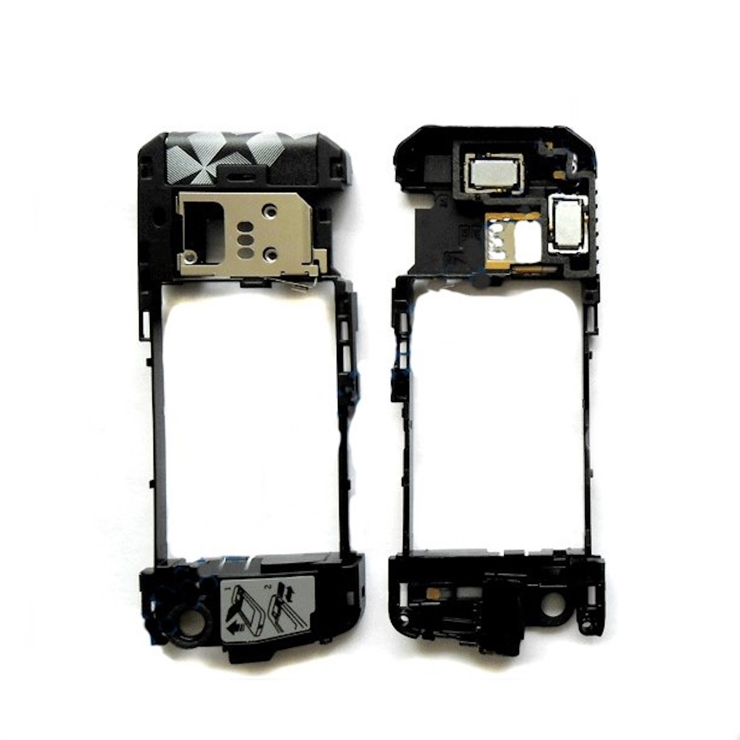 Nokia 5220 korpusa vidusdaļa ar zummeriem