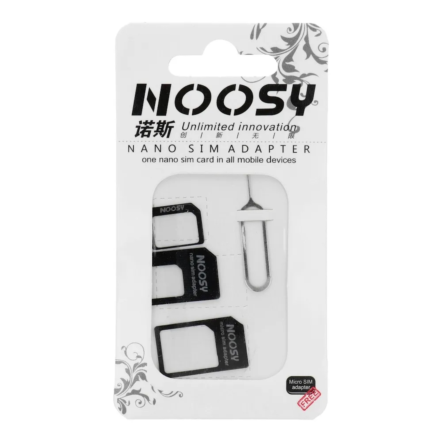 RIFF Noosy adapteri Nano SIM/Micro, Micro