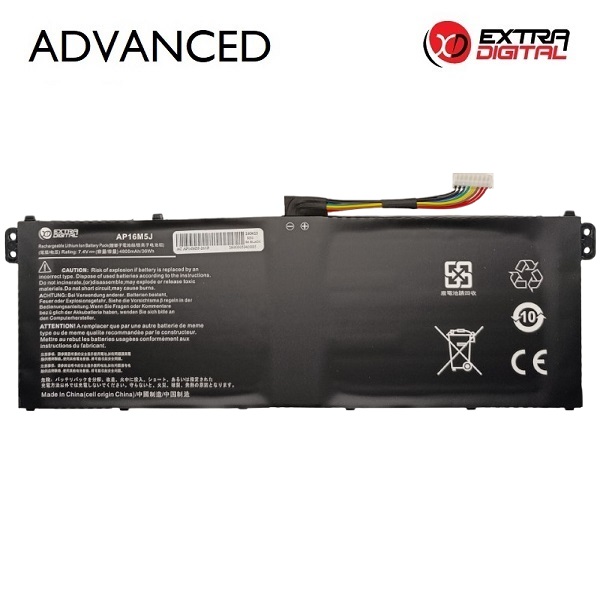 EXTRADIGITAL Notebook Battery ACER AP16M5J, 4800mAh
