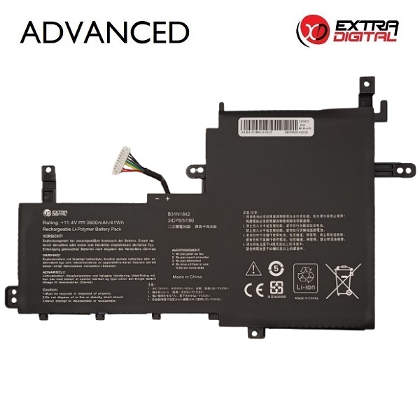 EXTRADIGITAL Notebook Battery ASUS B31N1842, 3600mAh
