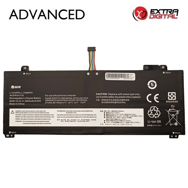 EXTRADIGITAL Notebook Battery LENOVO L17C4PF0, 2900mAh