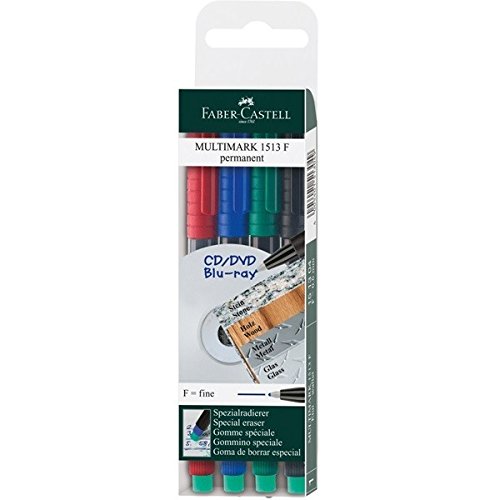 FABER-CASTELL Noturīgais marķieris CD/DVD diskiem FABER