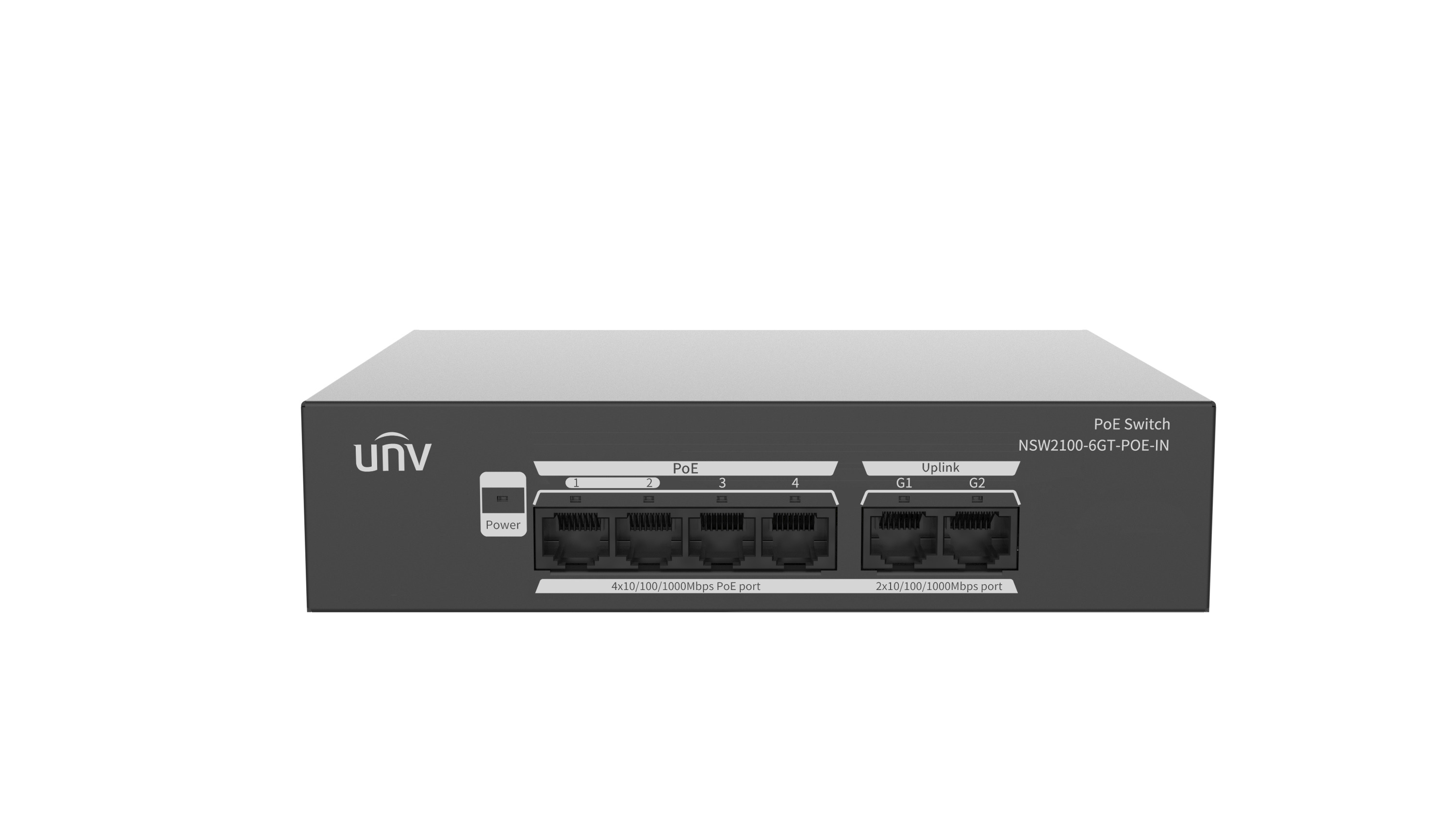 UNIVIEW NSW2100-6GT-POE-IN ~ Gigabit pārvaldāms PoE