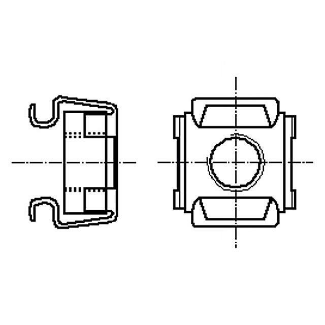 BOSSARD Nut; cage; M6; A2 stainless