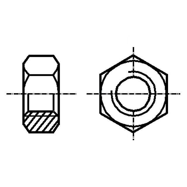 BOSSARD Nut; hexagonal; M1,6; 0