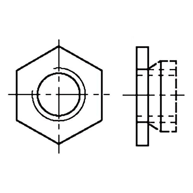 BOSSARD Nut; hexagonal; M3; A1 stainless