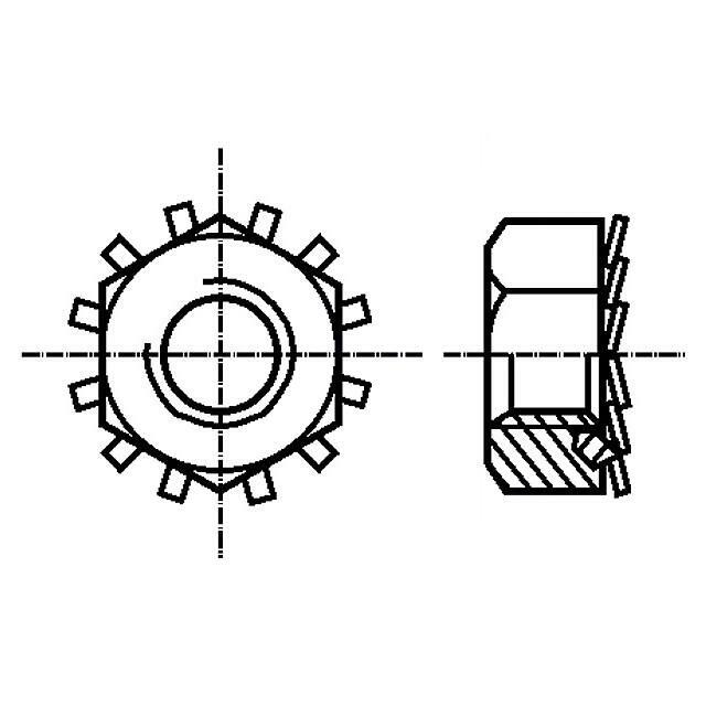 BOSSARD Nut; hexagonal; M4; 0.7