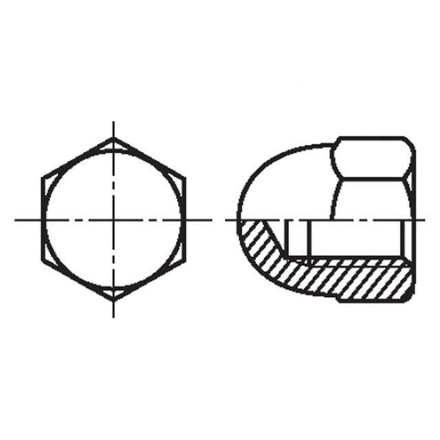 BOSSARD Nut; hexagonal; M5; 0.8