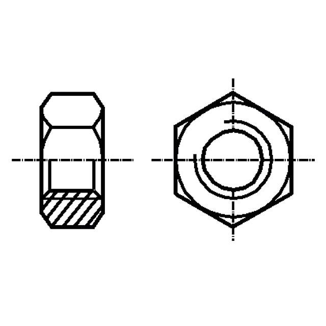 BOSSARD Nut; hexagonal; M5; 0.8
