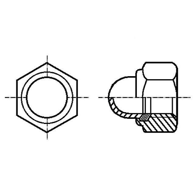 BOSSARD Nut; hexagonal; M5; 0.8