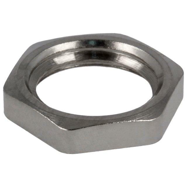 Nut; M12; brass; 15mm; Pitch: 1
