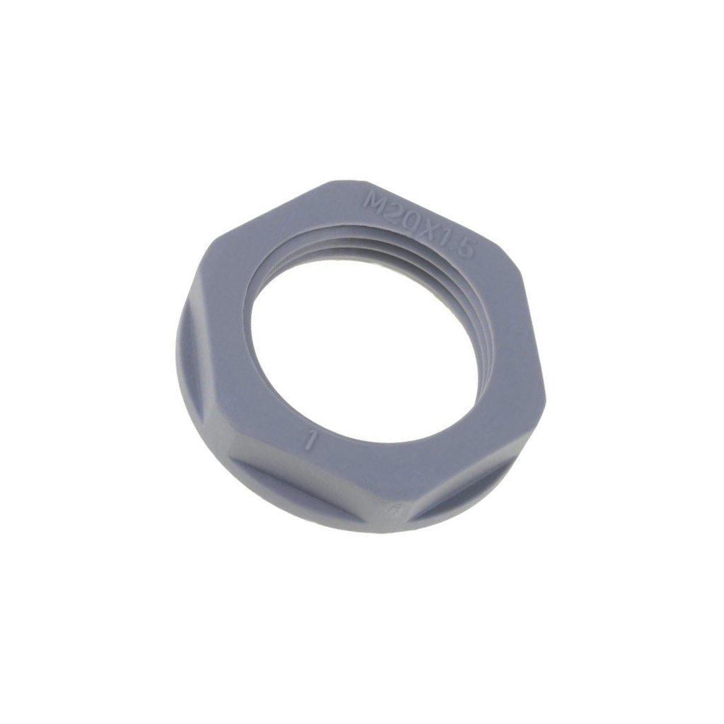 Nut; M20; polyamide; 26mm; dark grey