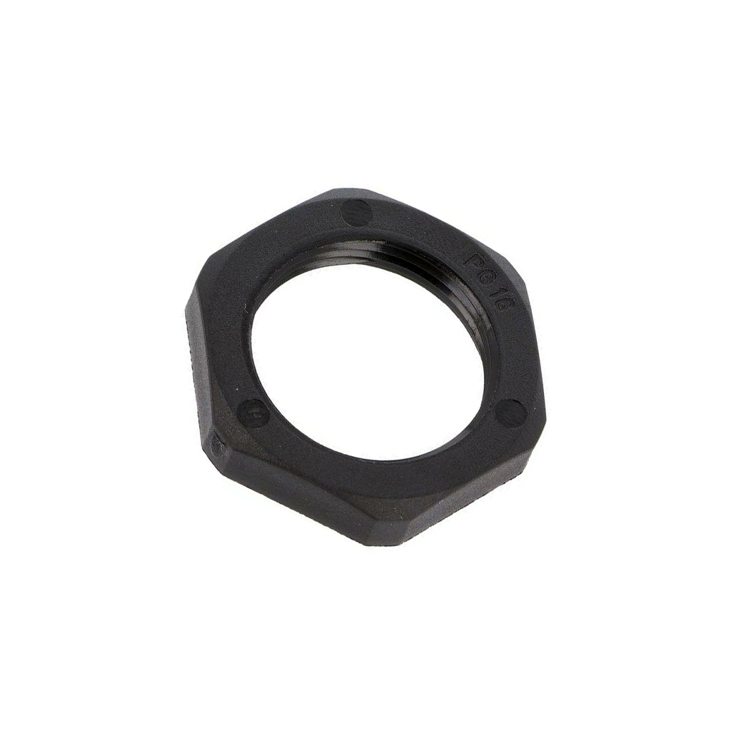 Nut; PG16; polyamide; Thk: 6mm; Spanner: