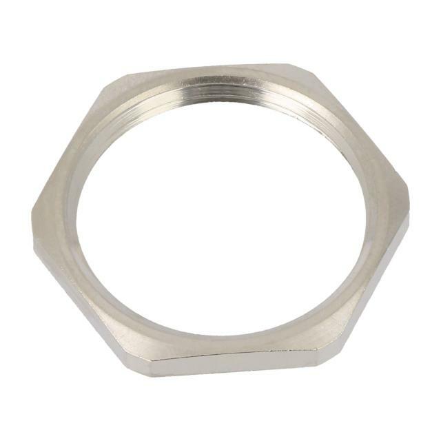 Nut; PG21; brass; Thk: 3.5mm